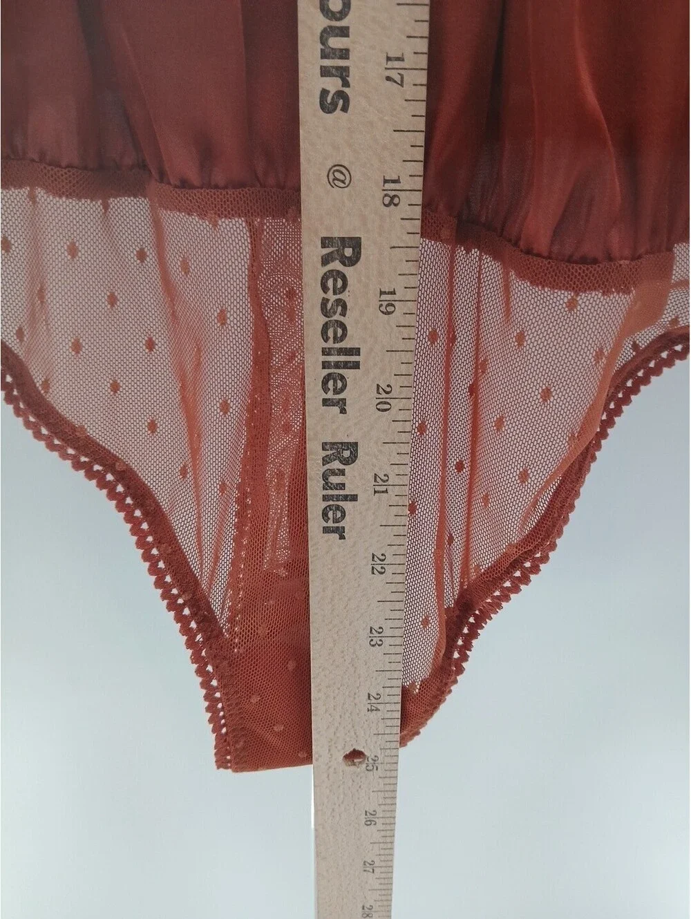 Intimately Free People She's A Natural Bodysuit Womens Medium Orange Cherry Chai